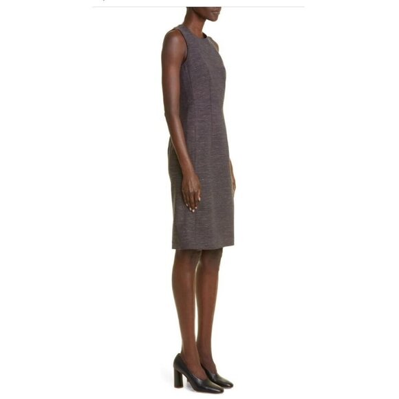 Lafayette 148 New York Womens Black Sleeveless Wool Blend Sheath Dress Sz 12 New - Picture 9 of 13
